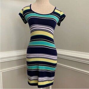 I'm In Love with Derek Striped Bodycon Dress Size Medium